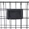 Black Metal Industrial Wall Mounted Magazine Rack